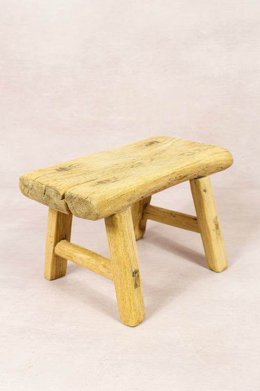 Vintage Rustic Stool - Elm wood - Small - 217