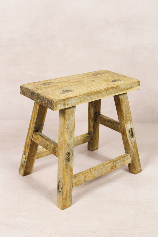 Vintage Rustic Stool - Elm wood - Small - 218