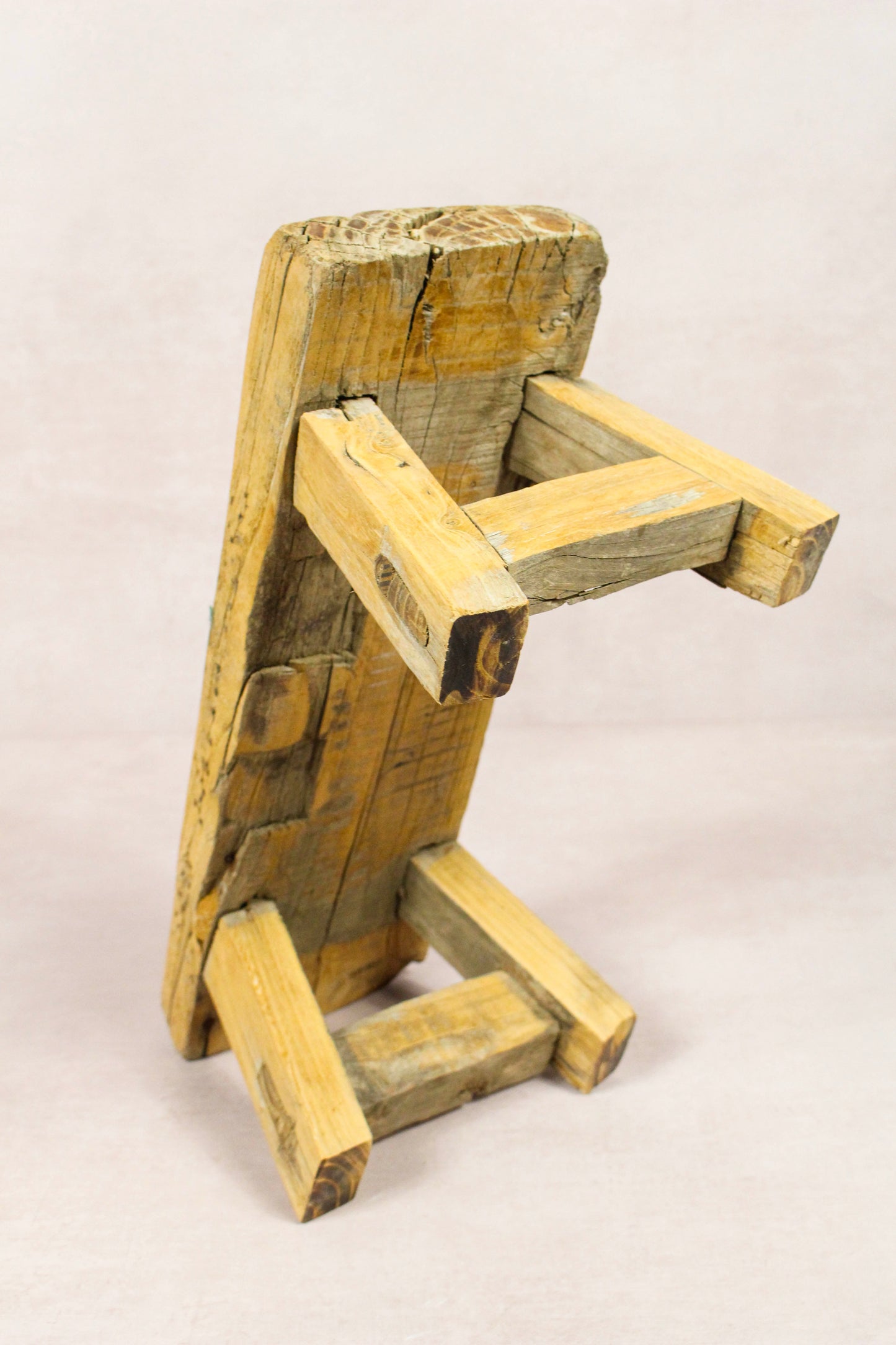 Vintage Rustic Stool - Elm wood - Small - 231