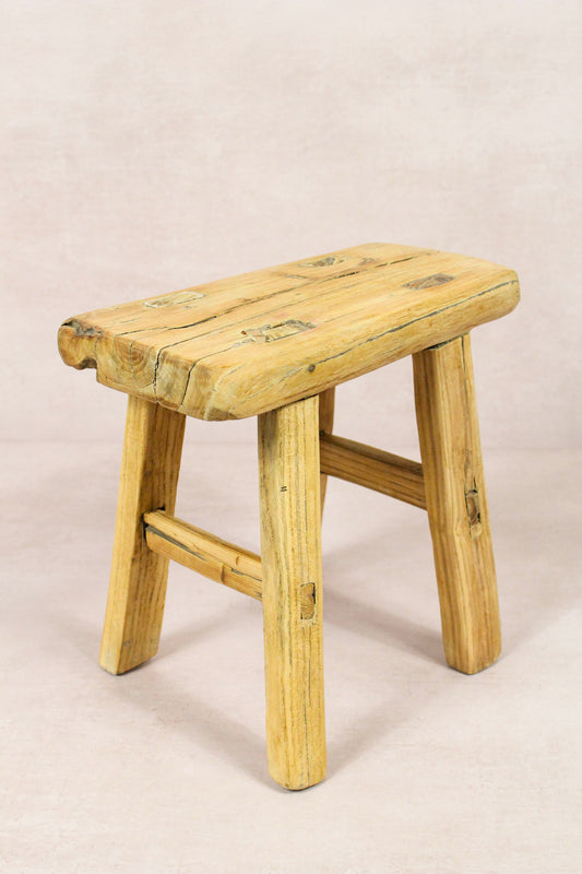 Vintage Rustic Stool - Elm wood - Small - 232