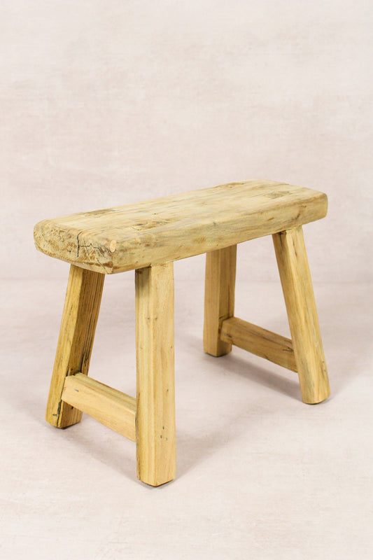 Vintage Rustic Stool - Elm wood - Small - 233