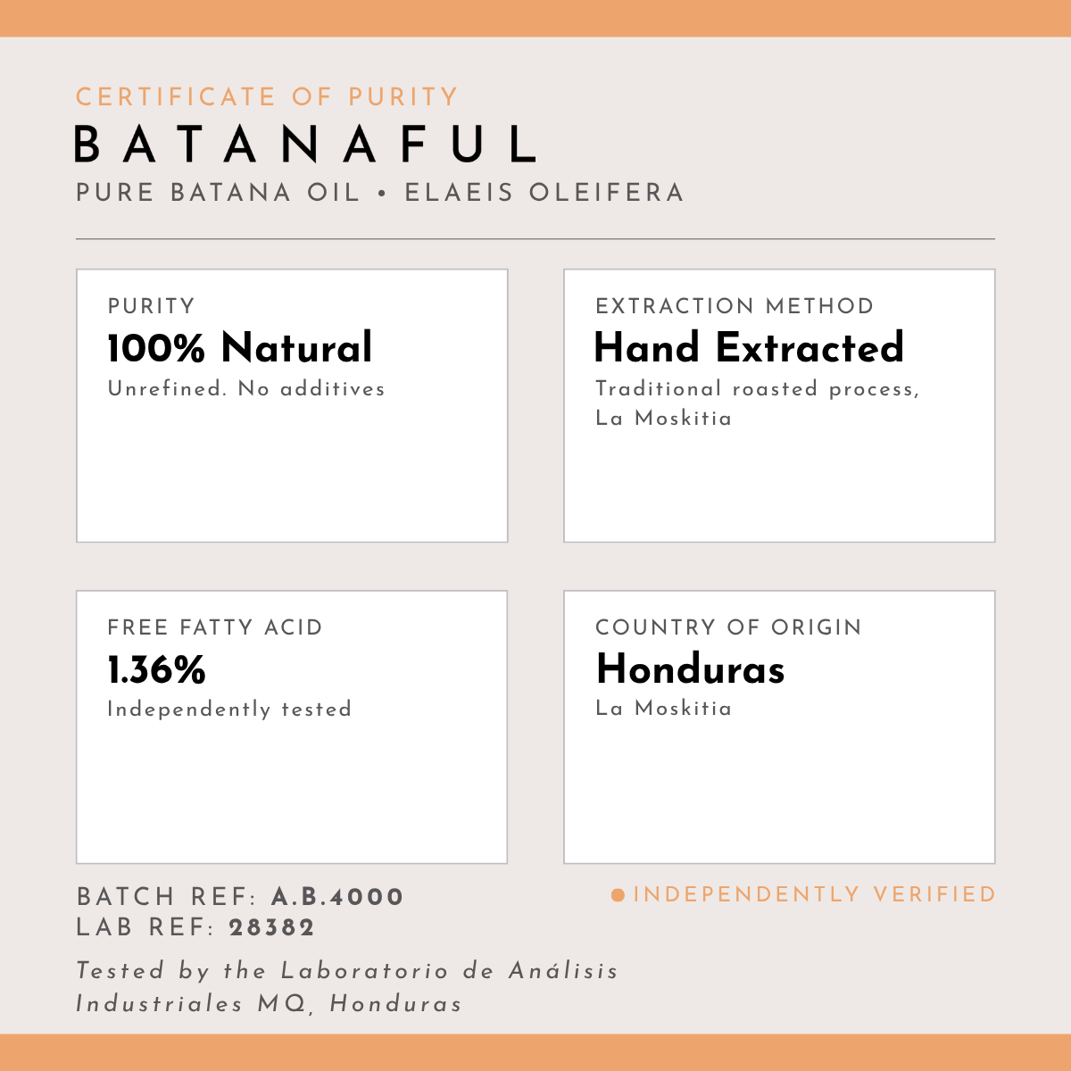 Pure Batana Oil #1 Authentic Hair Growth & Repair Oil from Honduras