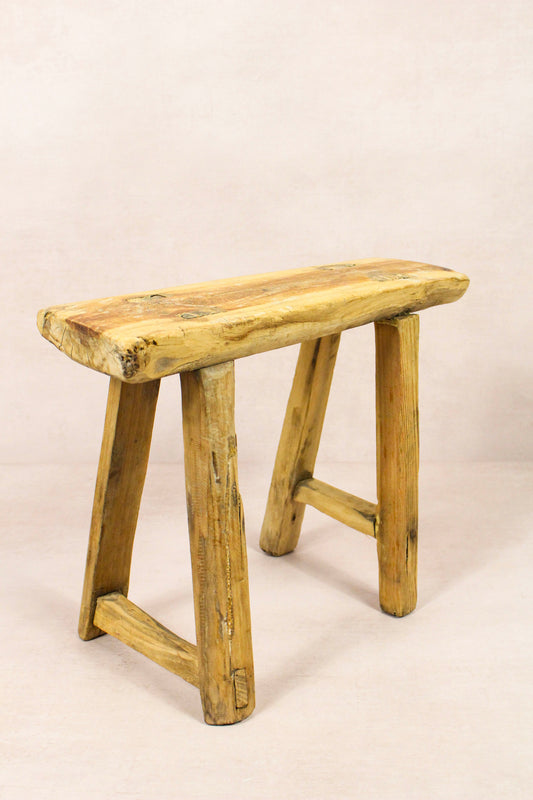 Vintage Rustic Stool - Elm wood - Small - 235
