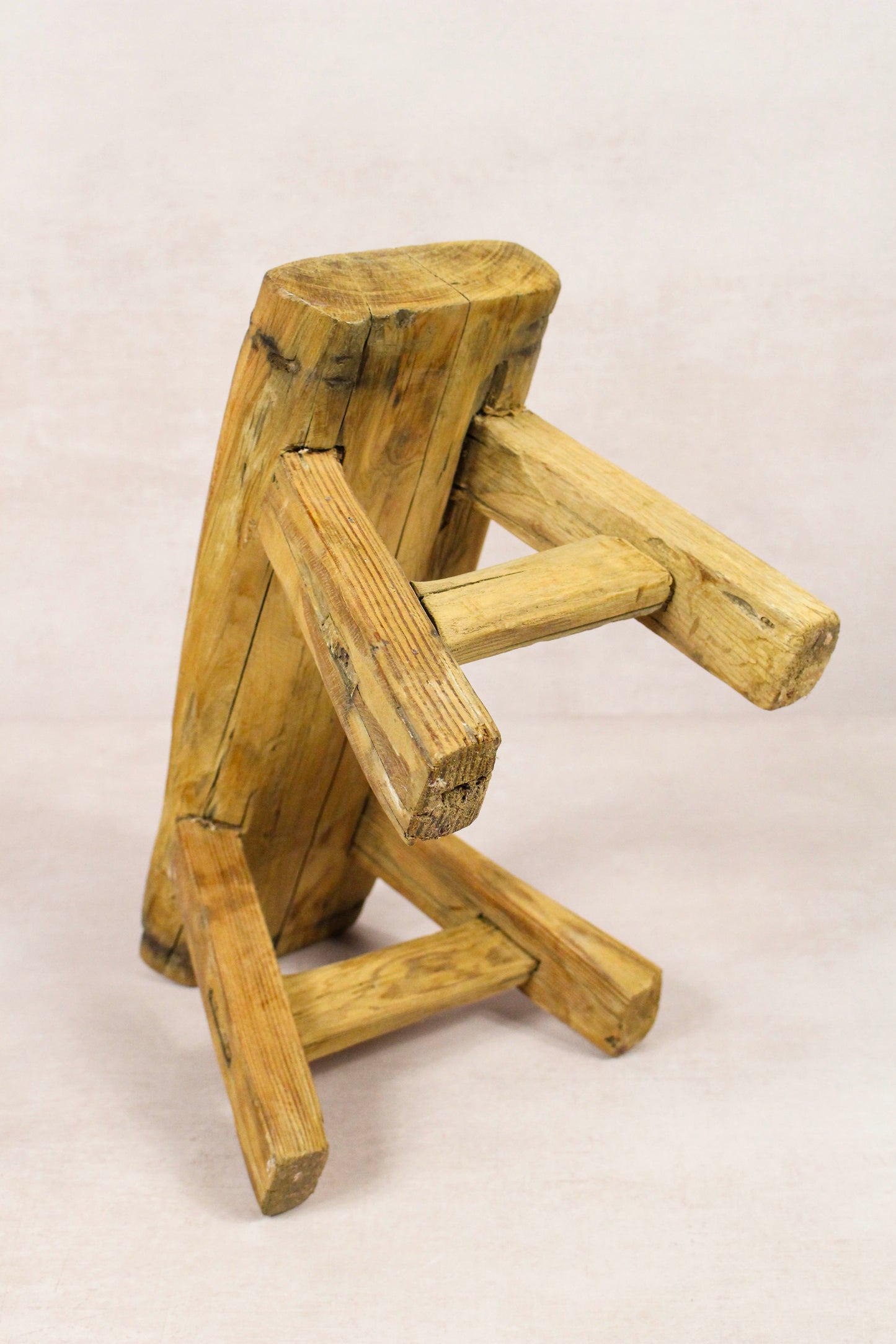 Vintage Rustic Stool - Elm wood - Small - 249