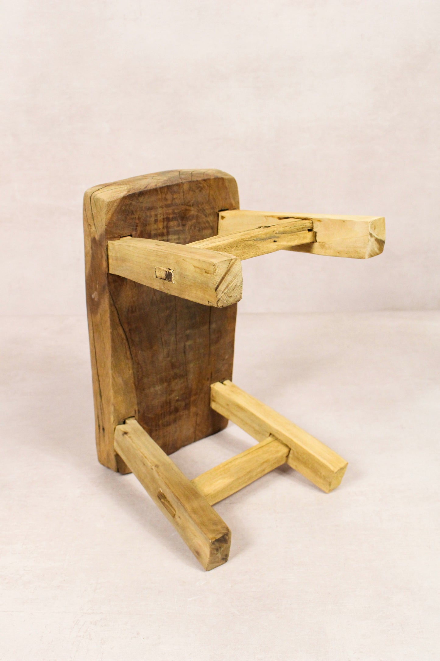 Vintage Rustic Stool - Elm wood - Small - 254