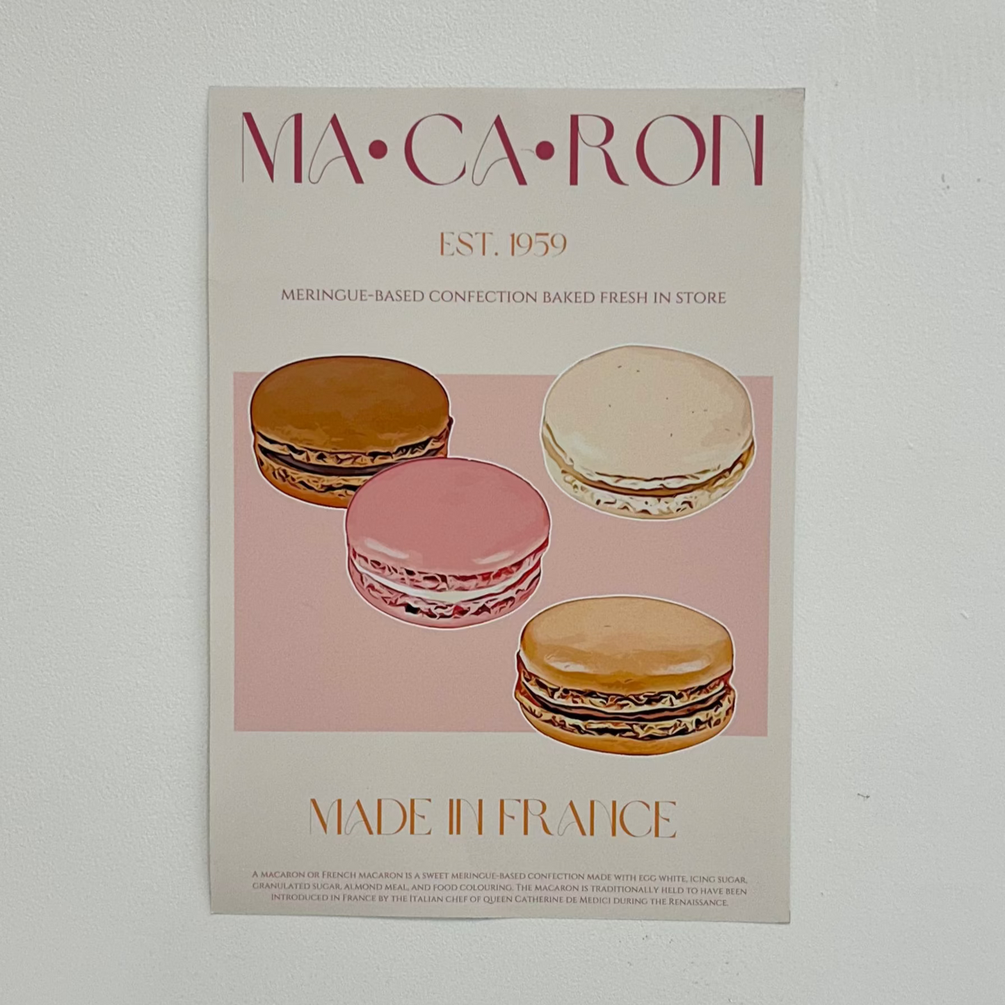 French Macaron Delight Print