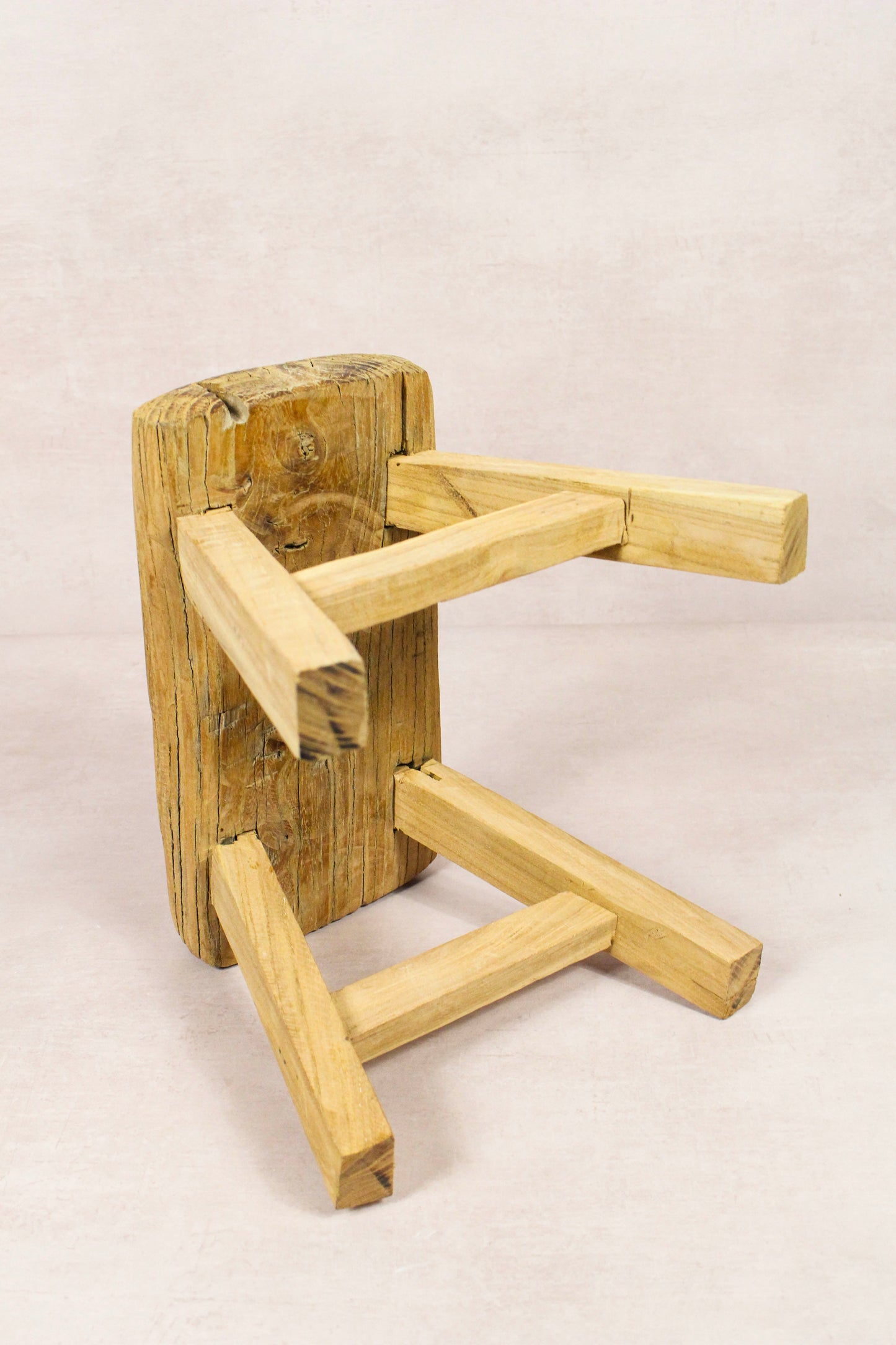 Vintage Rustic Stool - Elm wood - Small - 270
