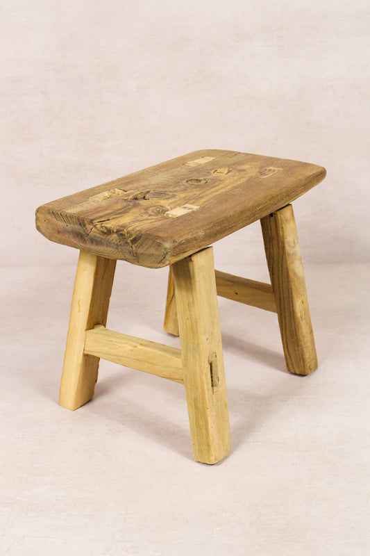 Vintage Rustic Stool - Elm wood - Small - 272