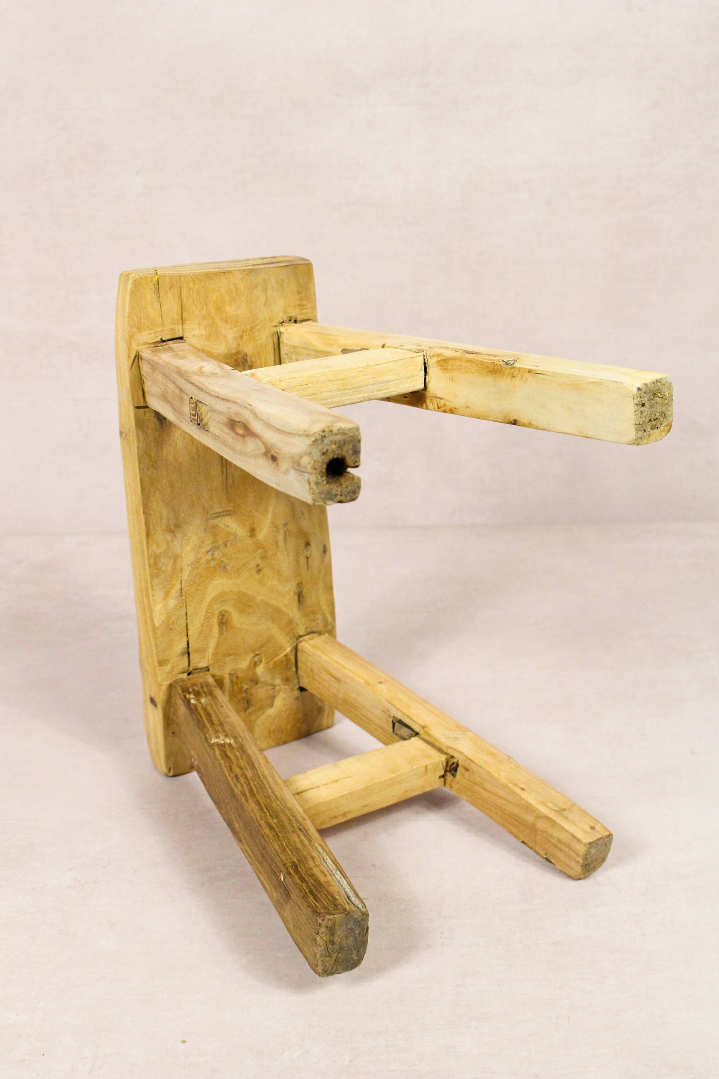 Vintage Rustic Stool - Elm wood - Small - 273