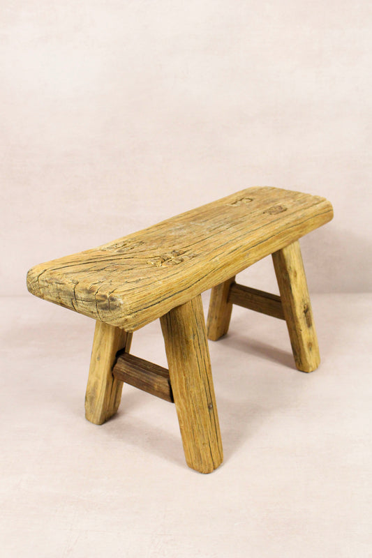 Vintage Rustic Stool - Elm wood - Small - 282
