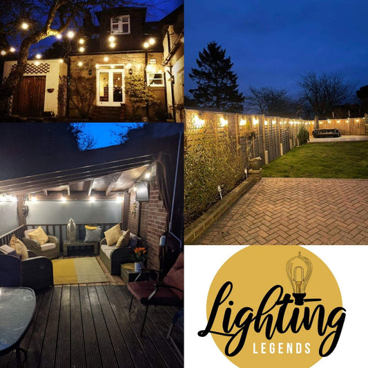 5 Pack Spare 2W Outdoor Elite Festoon Waterproof LED Warm White Bulbs