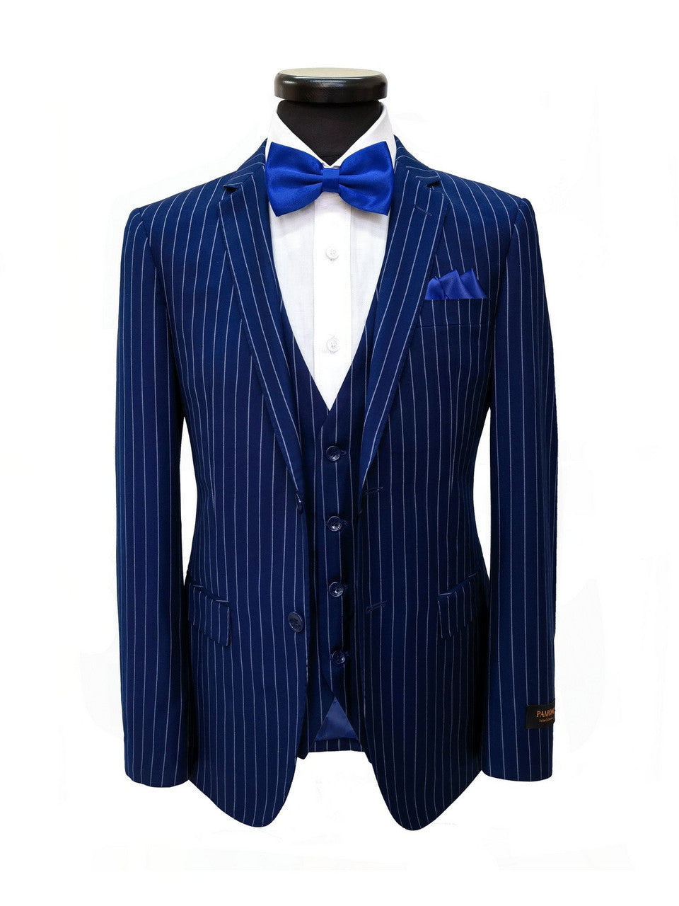 Blue Stripe 2 Button 3-Piece Suit
