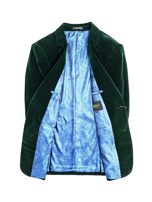 Green Velvet Blazer