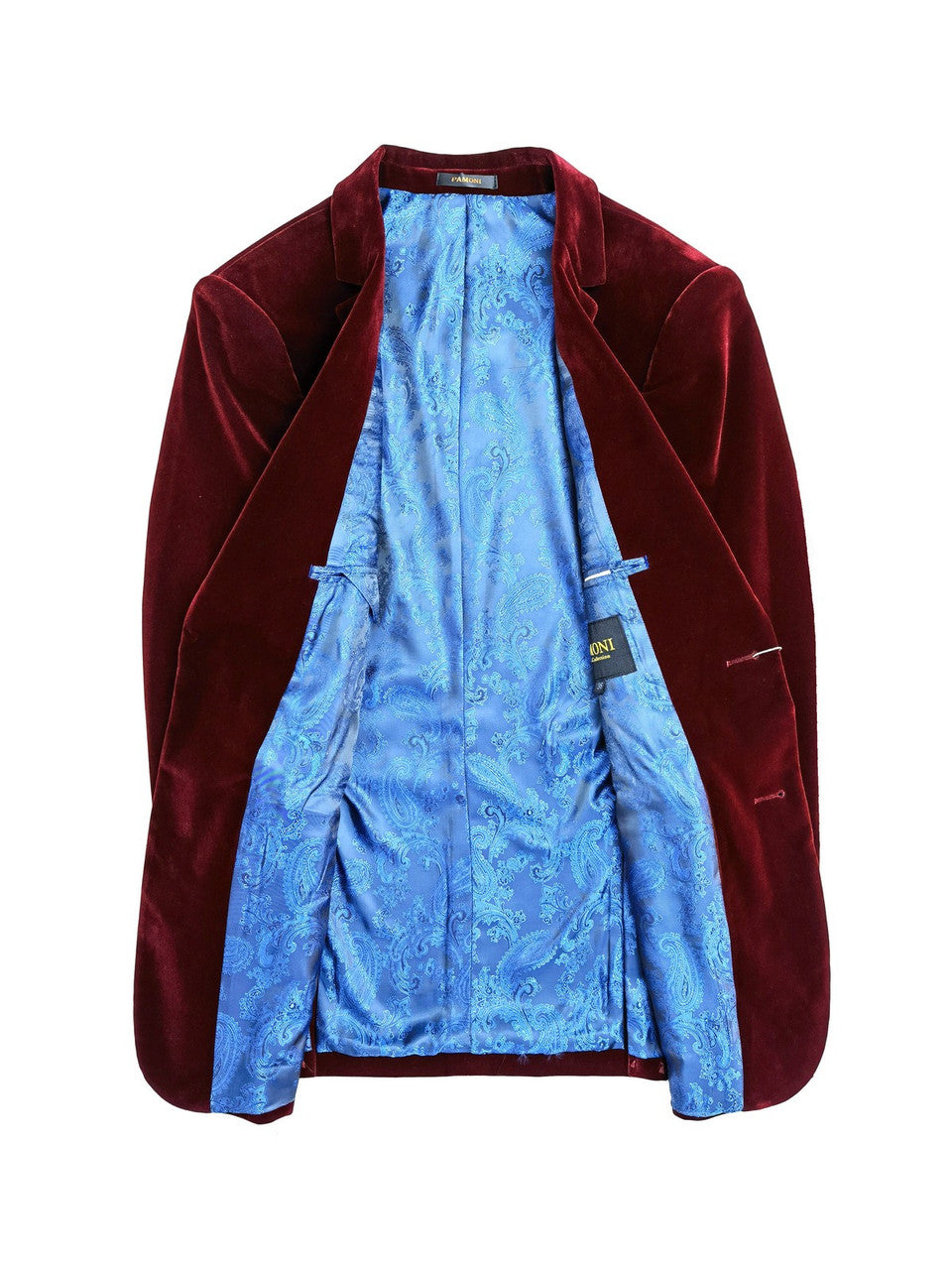 Burgundy Velvet Blazer