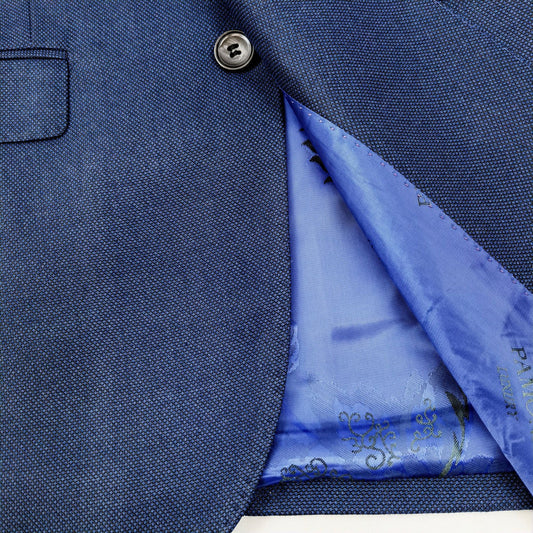 Marine Blue Birdseye Slim Fit Suit