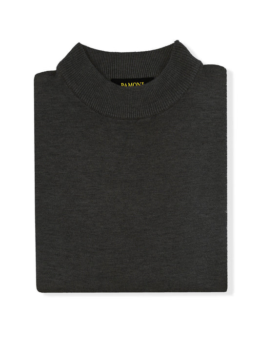 Black High Neck Slim Fit Jumper