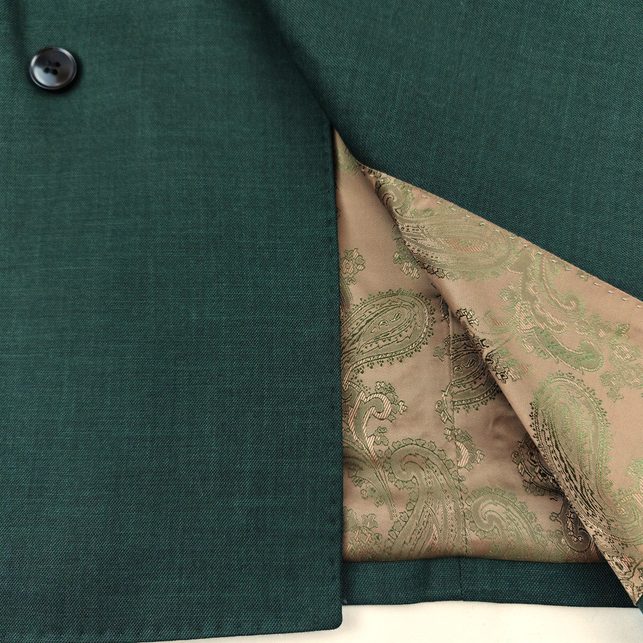 Green Double-Breasted Suit