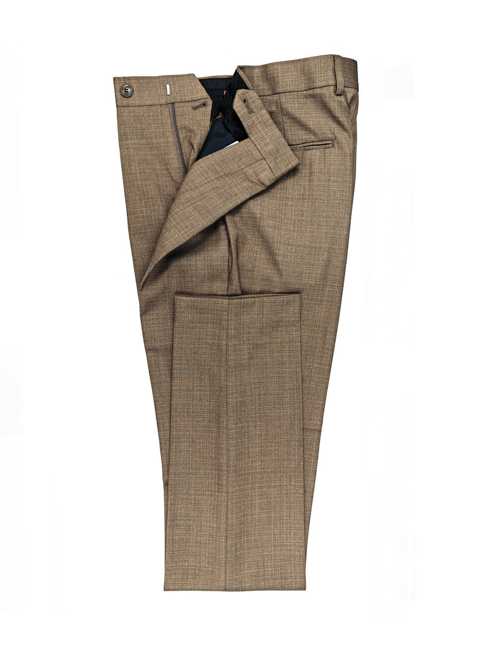 Men’s Slim Fit 3-Piece Wool-Blend Suit – Light Brown
