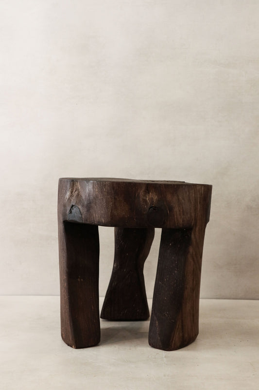 Hand Carved Wooden Stool\Side Table - 47.1
