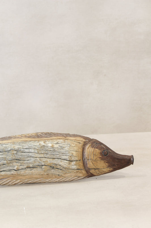 Driftwood Hand Carved Fish - (13.3)