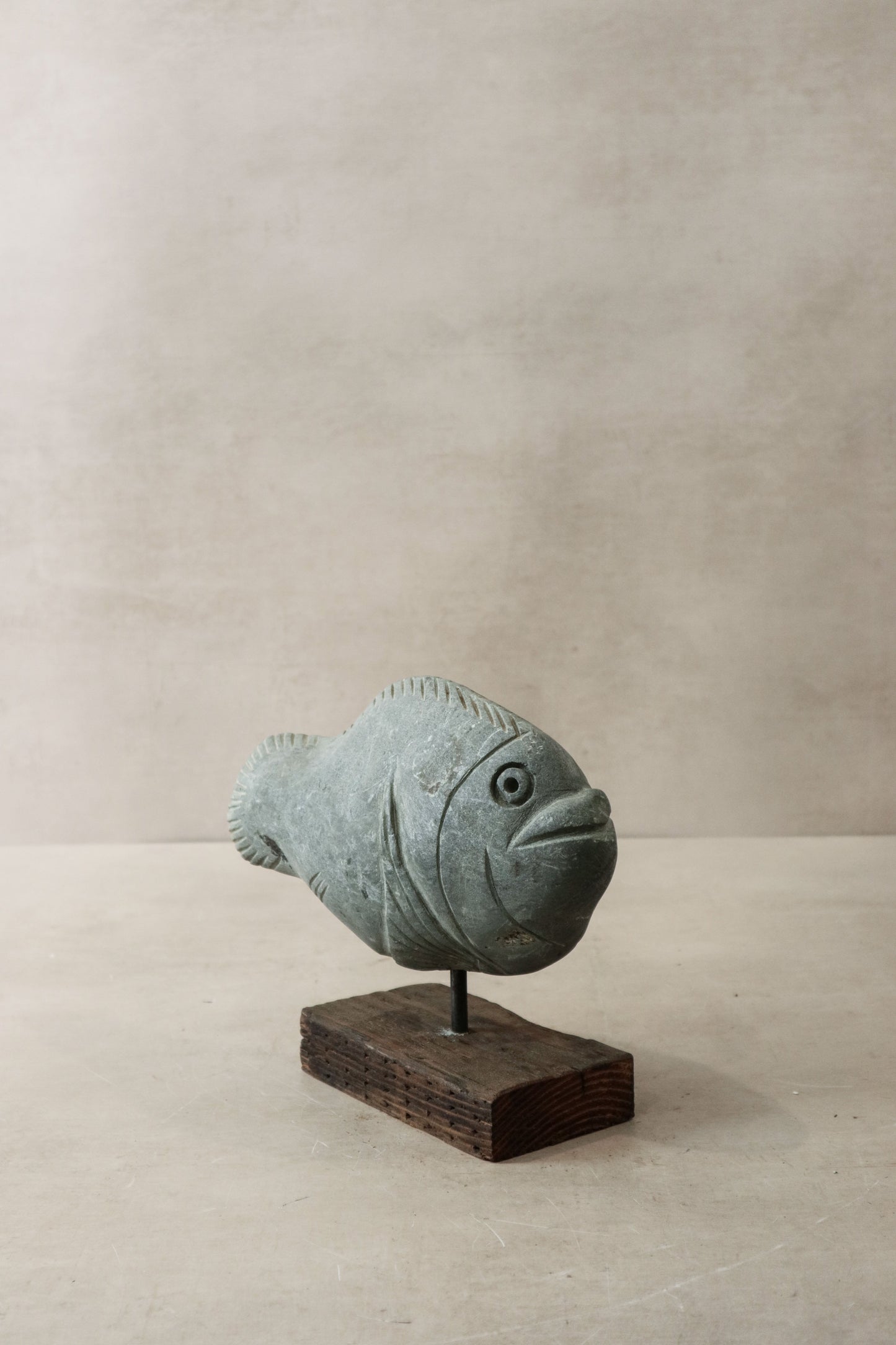Stone Fish Sculpture - Zimbabwe - 30.3