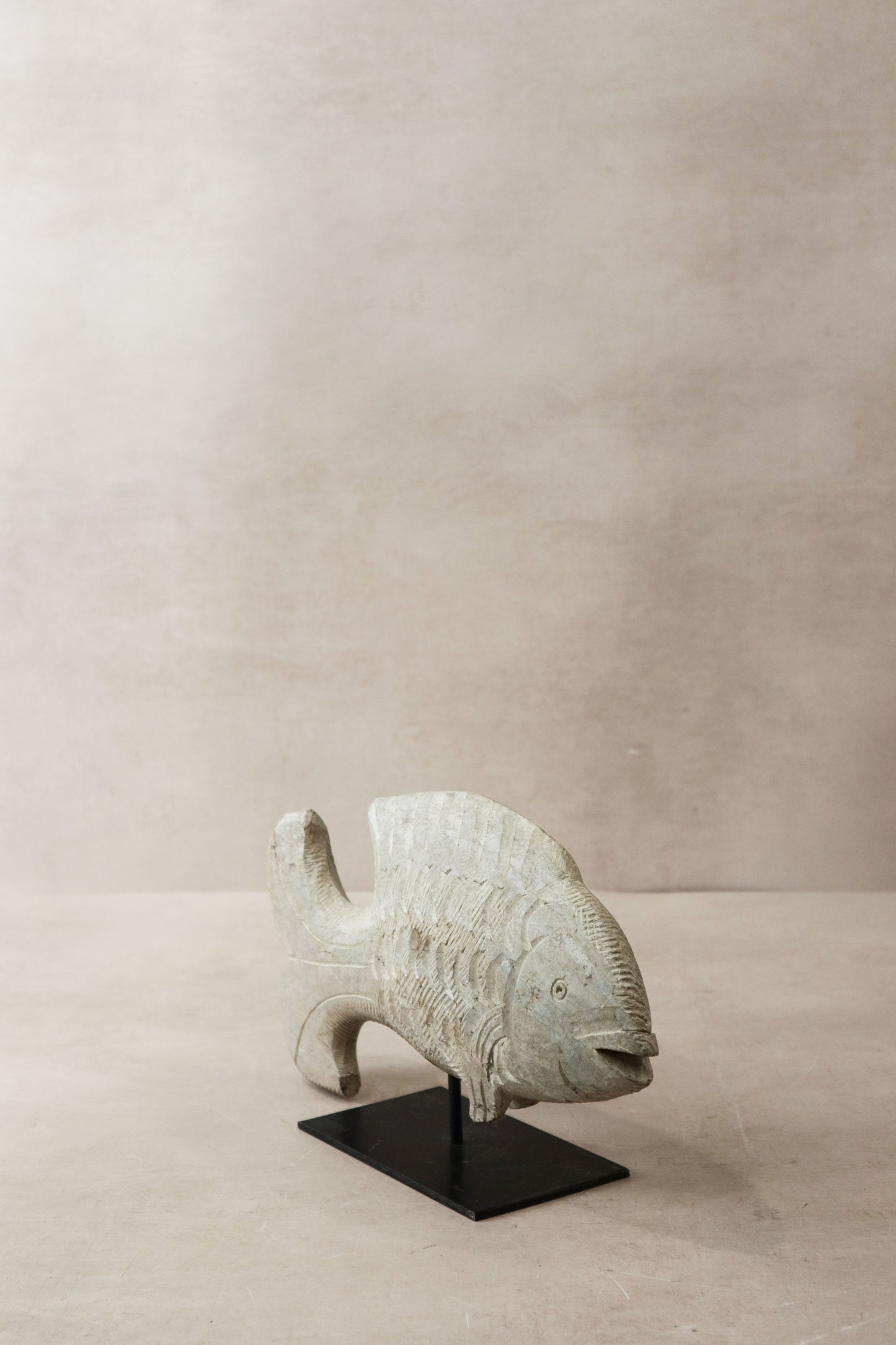 Stone Fish Sculpture - Zimbabwe - 36.2