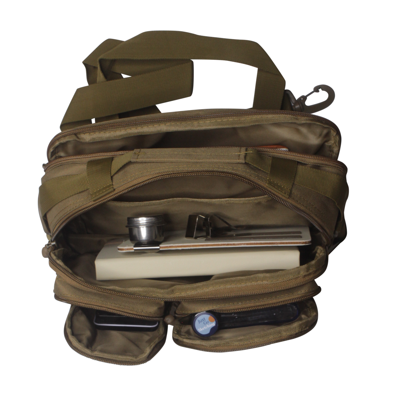 Medium Shoulder Kit Bag – Art Supply & Sketchbook Carry Bag (A5 Friendly)