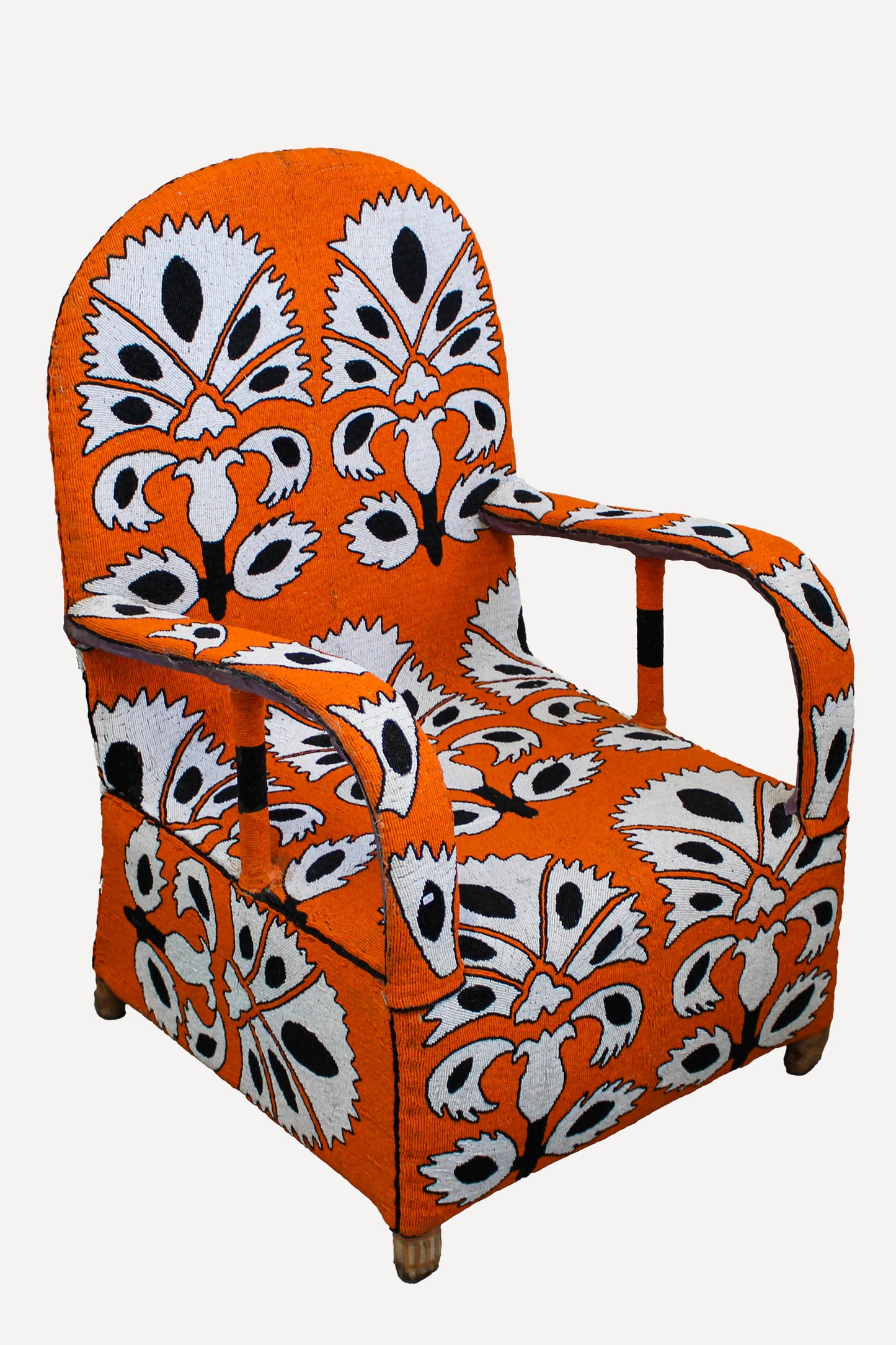 Yoruba Royal Beaded Chair 85.1