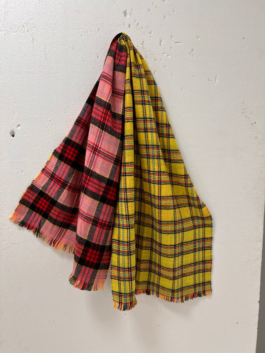 Style Rosh Double Face Woven Check Scarf