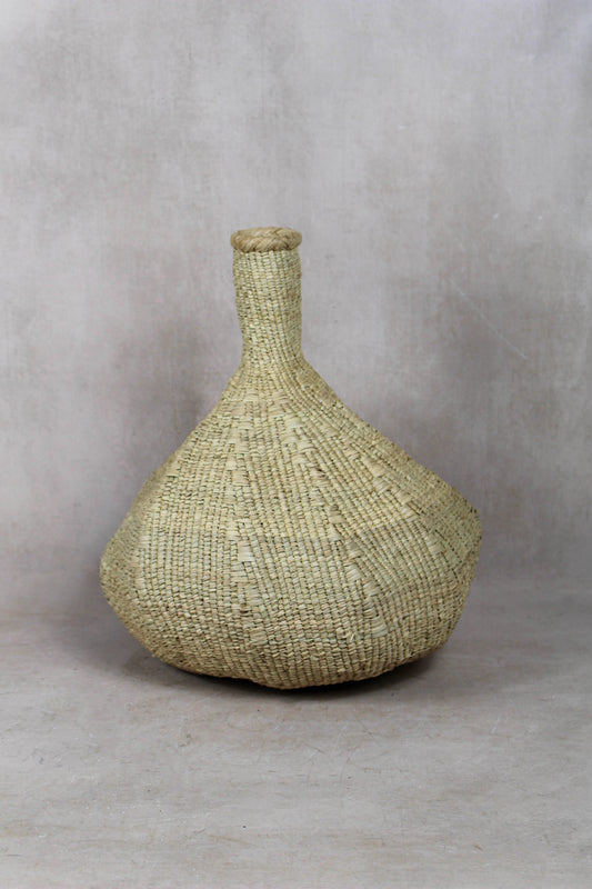 Garlic Gourd woven basket - Zimbabwe - 18.7