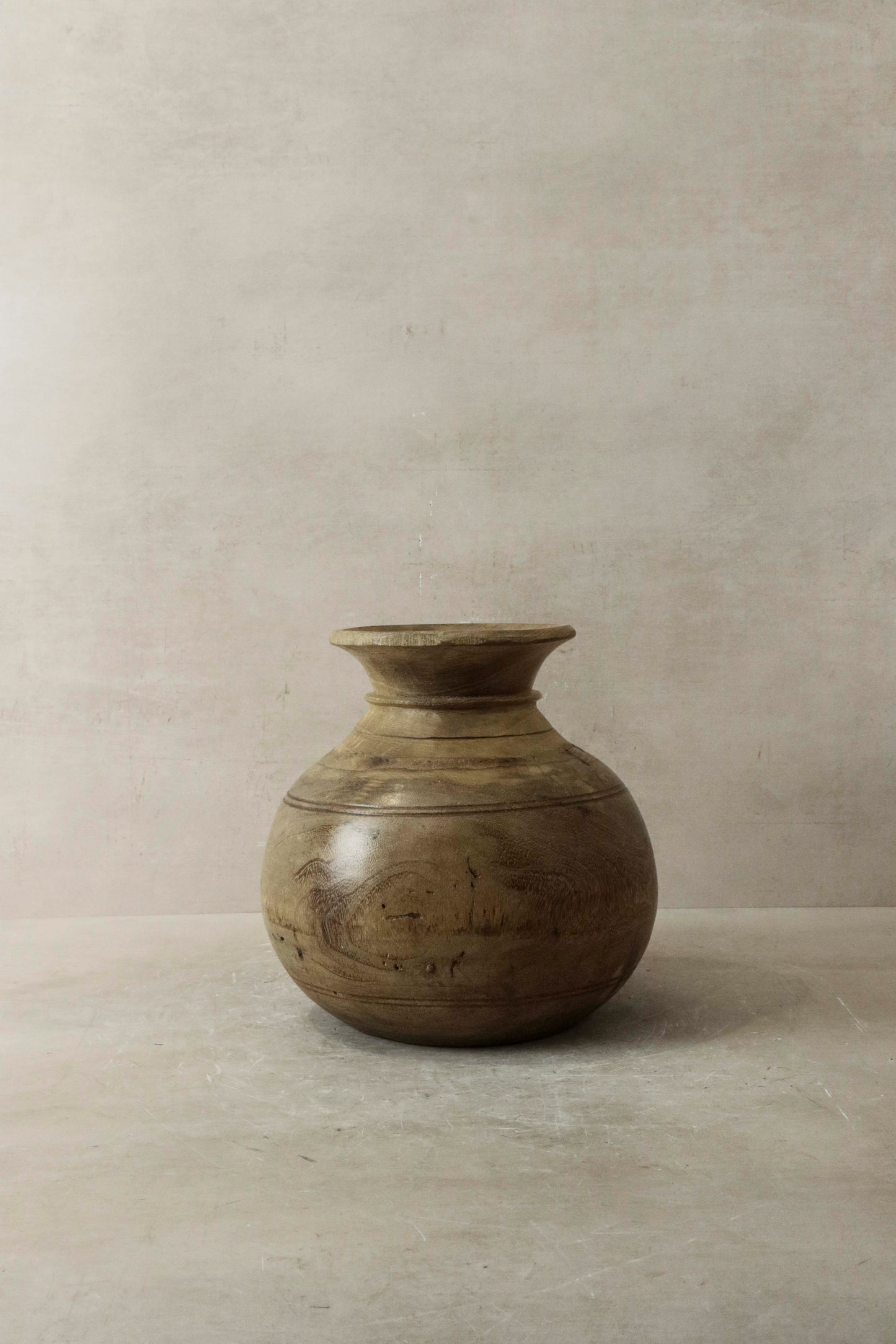 Vintage Teak Vase - 57.3