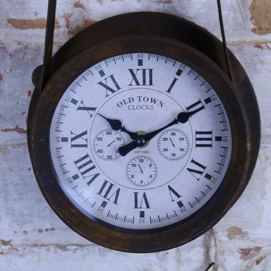 Sirtaul Pulley Style Industrial Wall Clock
