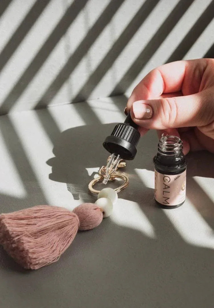 Keyring Diffuser & Live Calm Organic Essential Oil 10ml