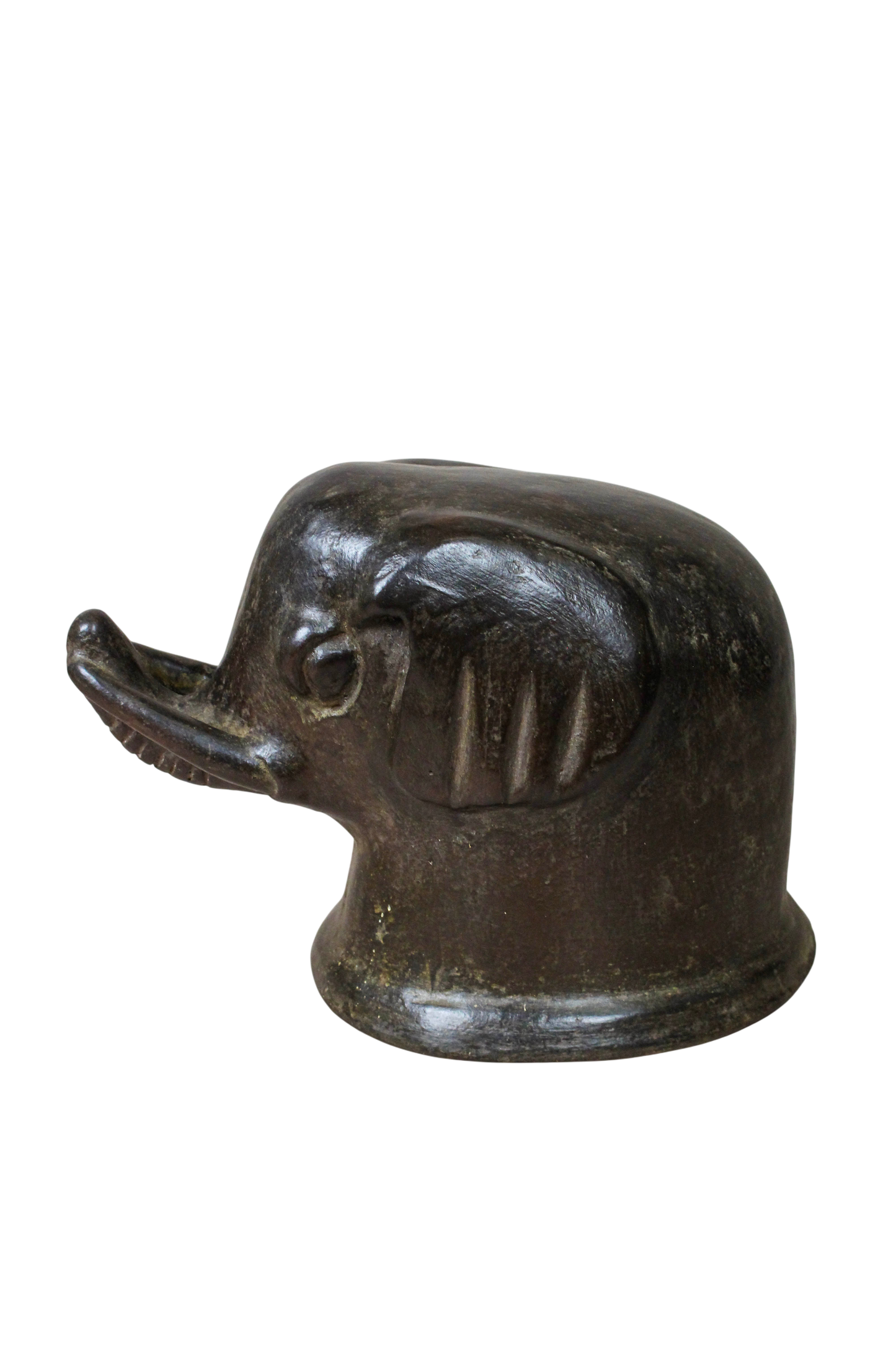 Makonde Mangbetu Elephant Head Sculpture - 234.2