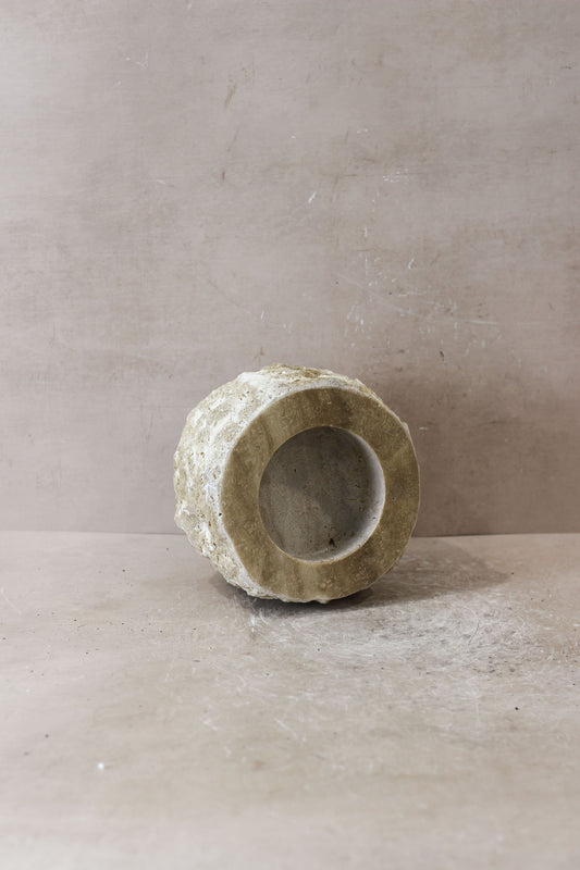 Rough Cut Onyx Candleholder XL 14.1