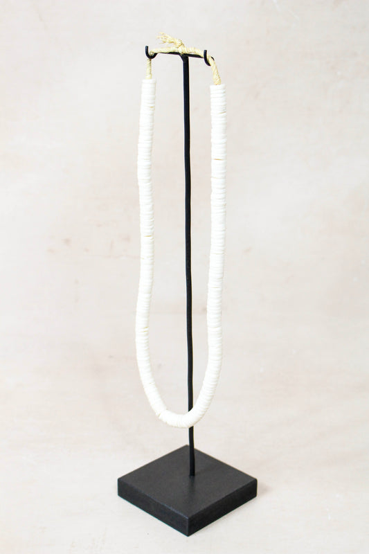 Handcrafted Ostrich Eggshell Heishi Necklace - 217.3