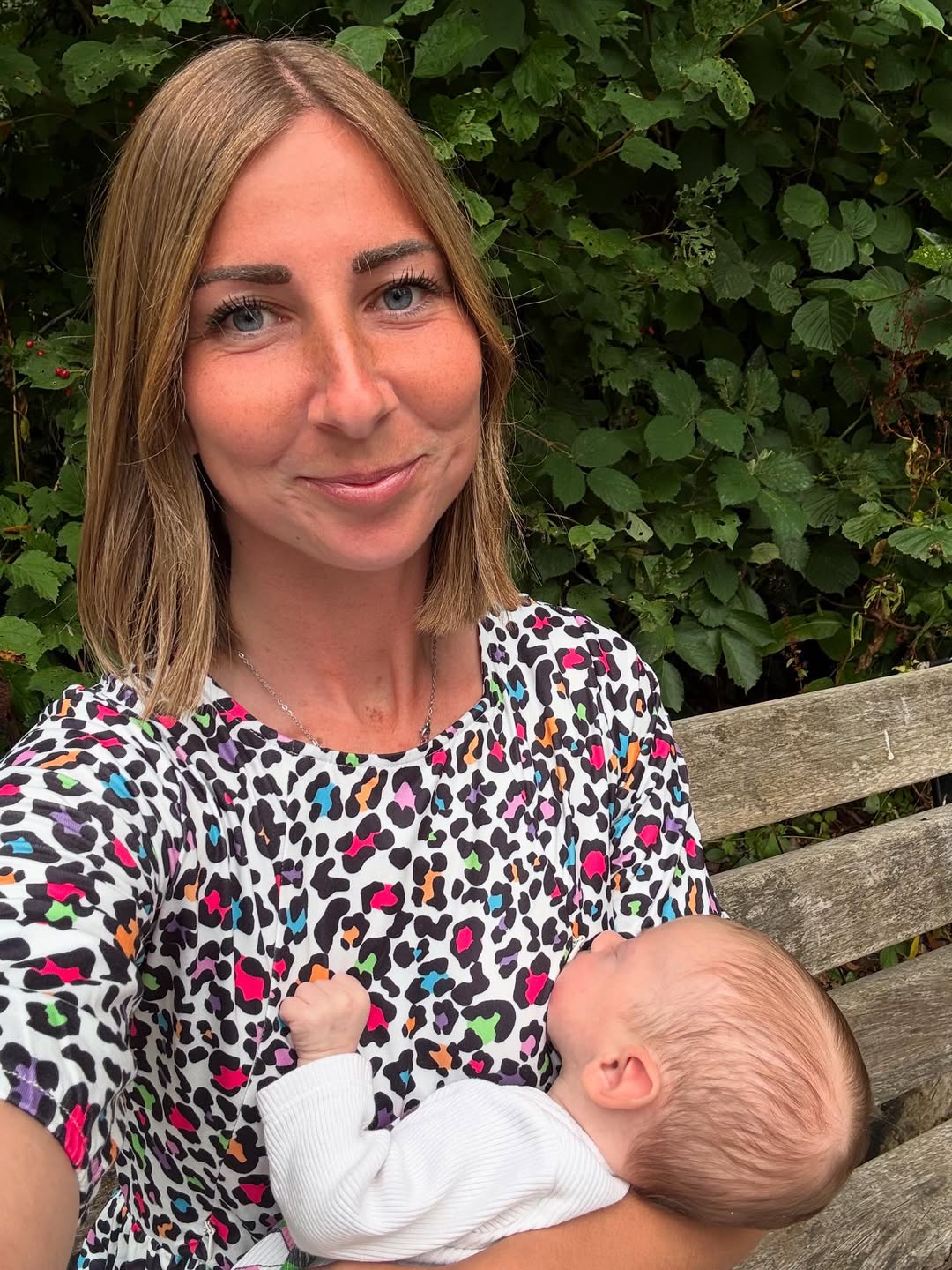 The Midi Breastfeeding Dress - Rainbow Leopard