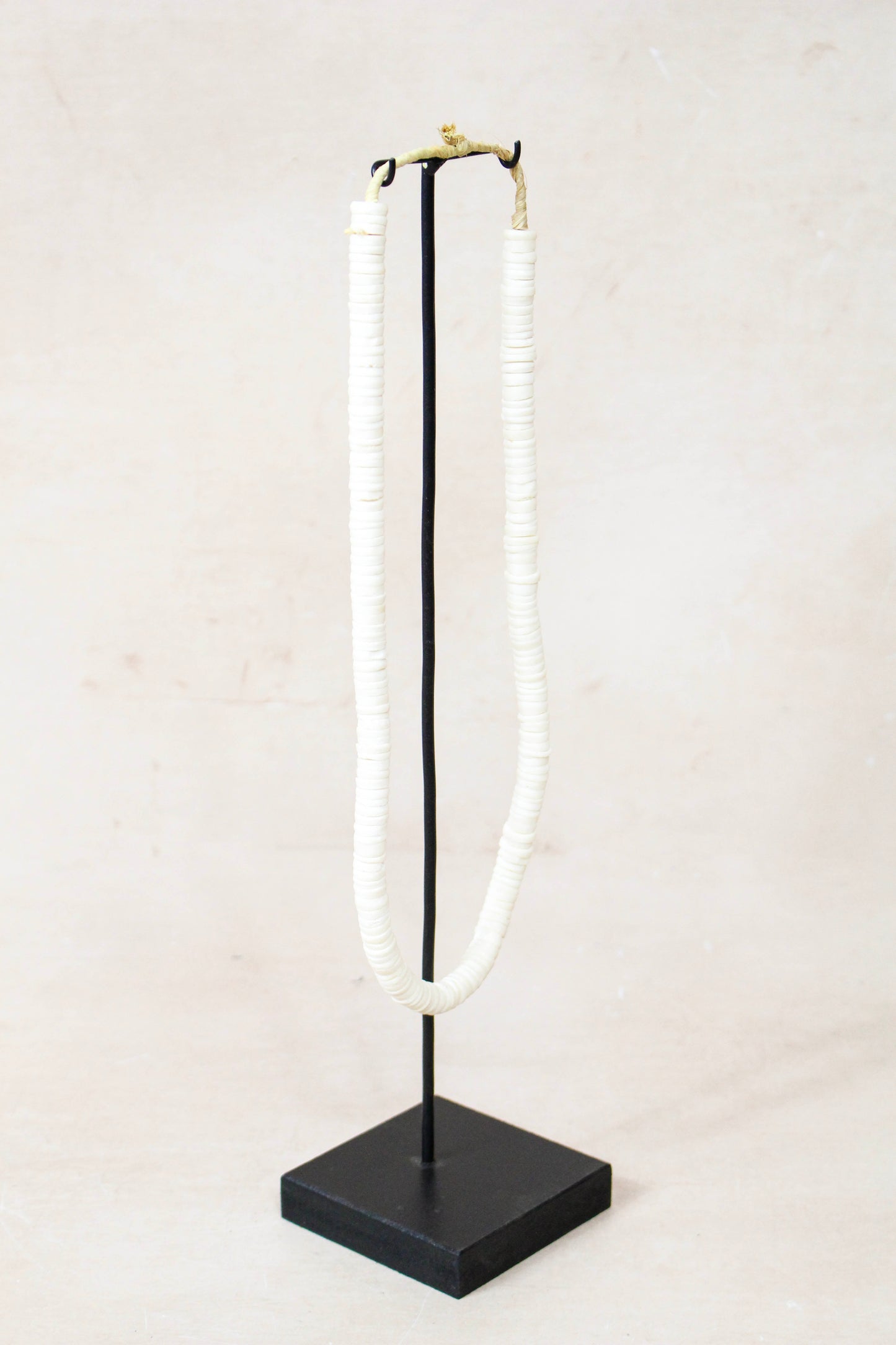 Handcrafted Ostrich Eggshell Heishi Necklace - 217.5