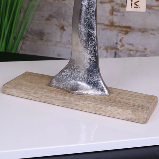 Lolam Tree Sculpture on Mango Wood Base 63cm