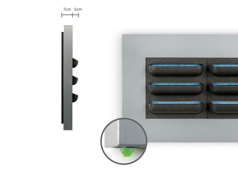 LIVE PICTURE - Living wall frame - 112cm - White