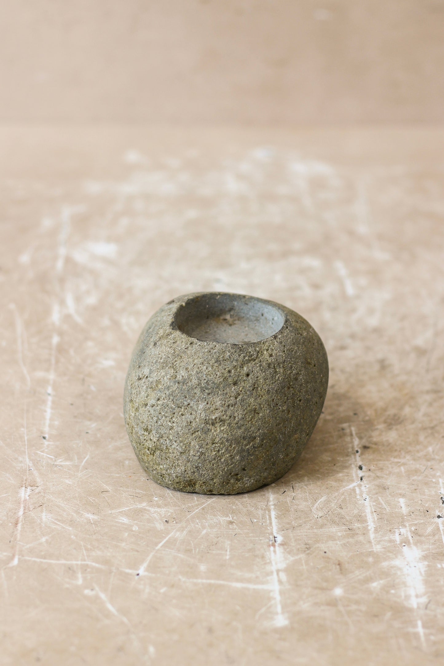 River Stone Candle Holder - 62B.3