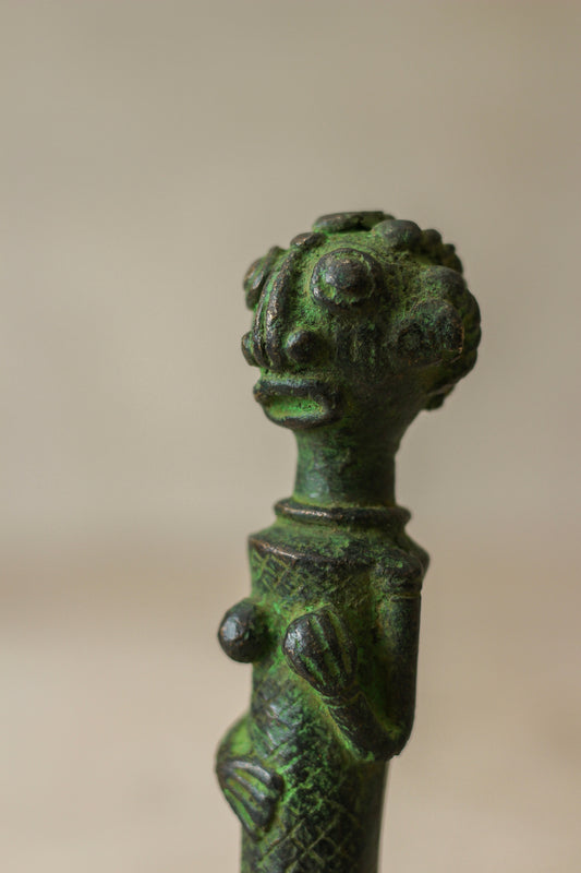 Benin Bronze Statue - 79.7