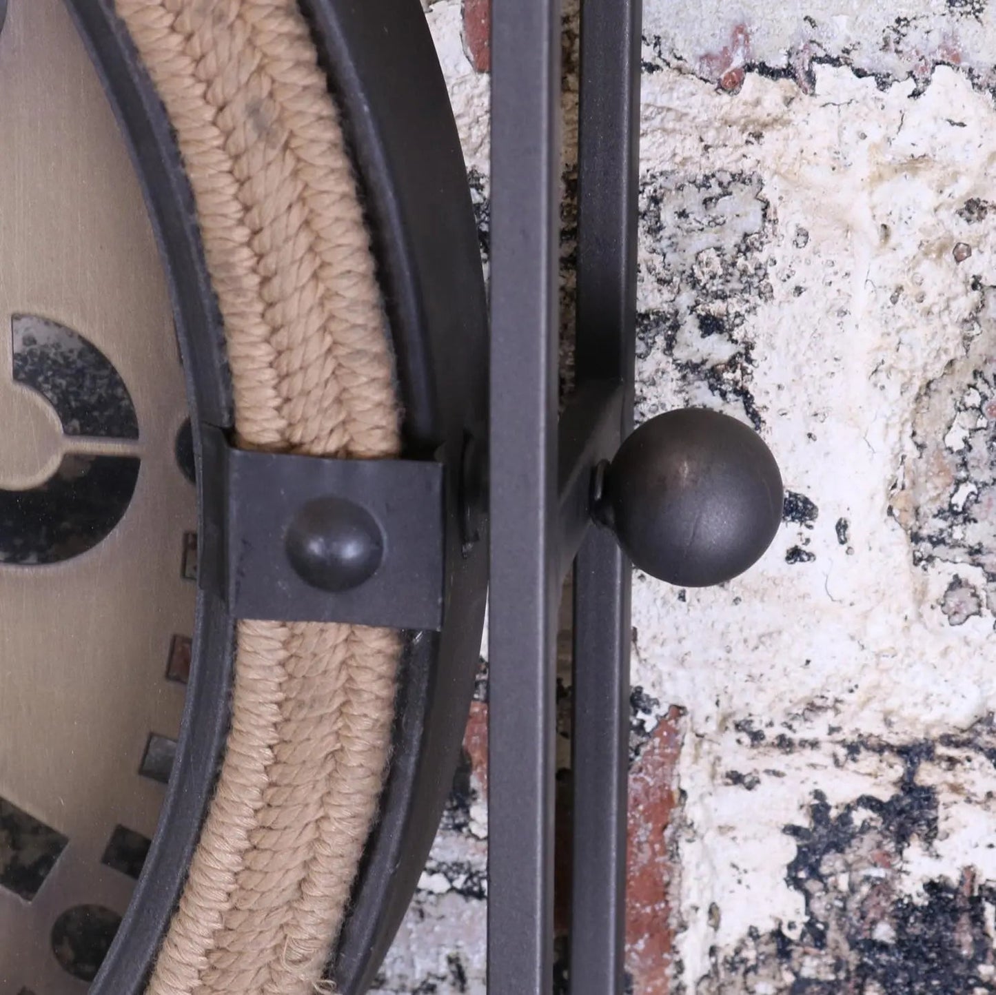 Square Frame Industrial Wall Clock