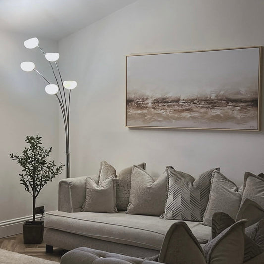 Terres Panoramic Framed Printed Canvas