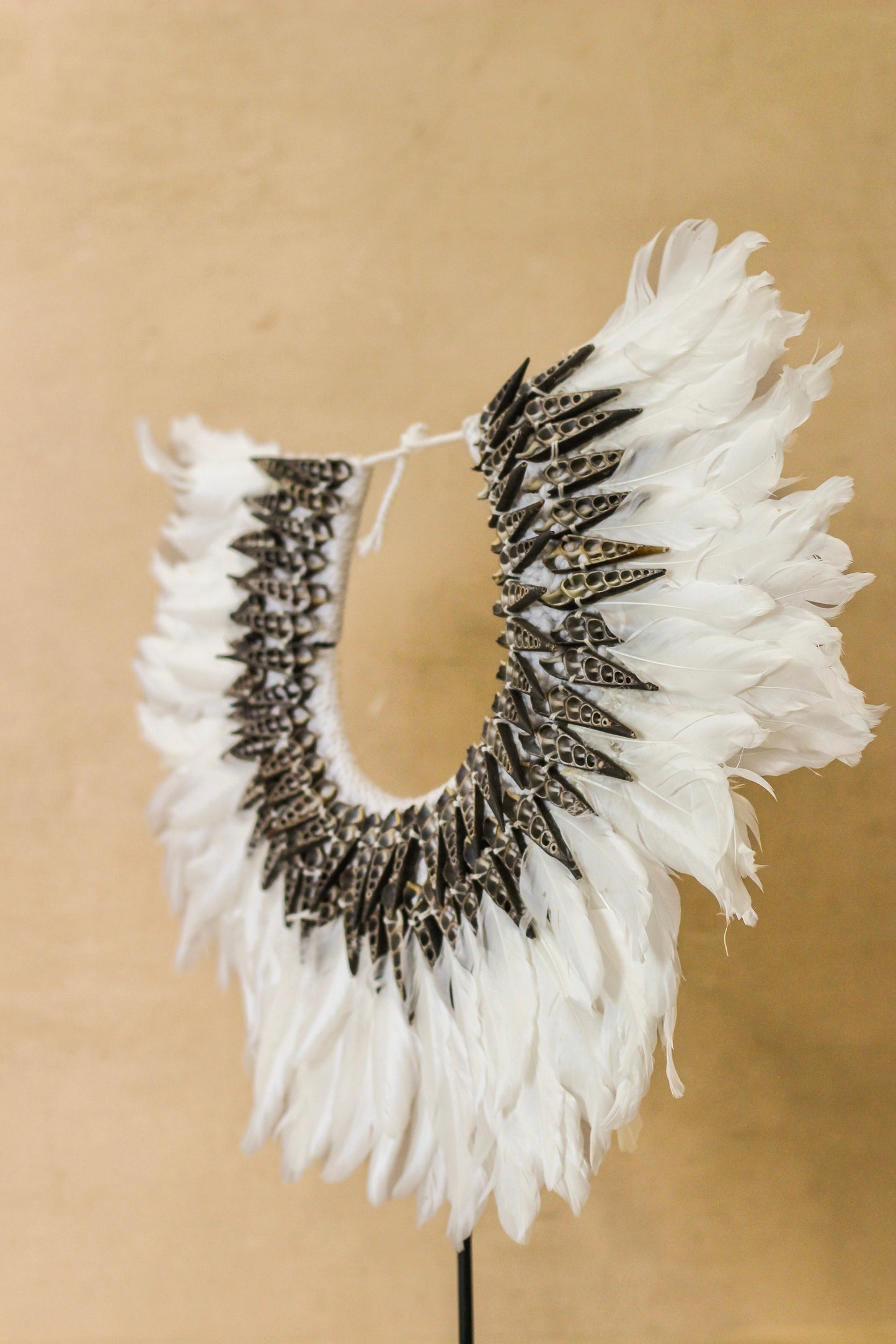 Handmade Feathers and Shell Necklace - 22.7