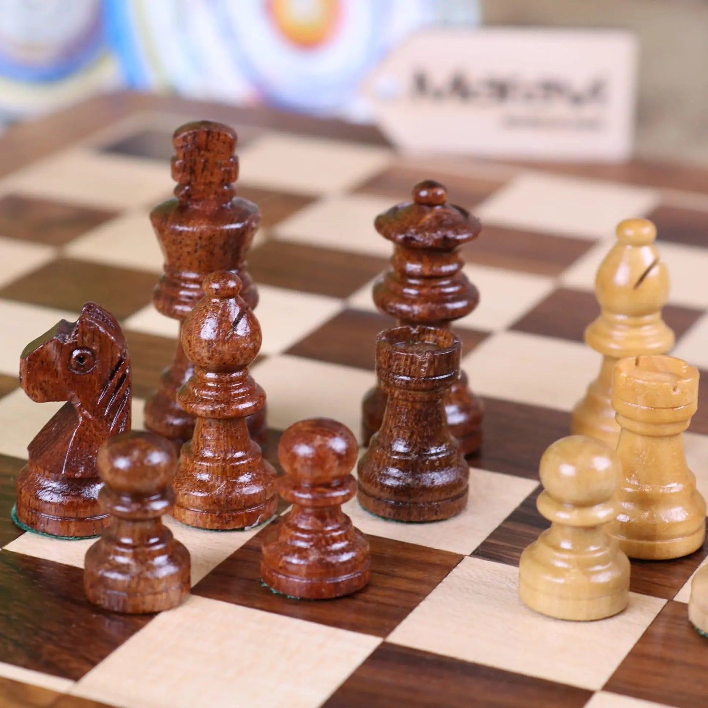 Shatranj Wooden Chess Set 26cm