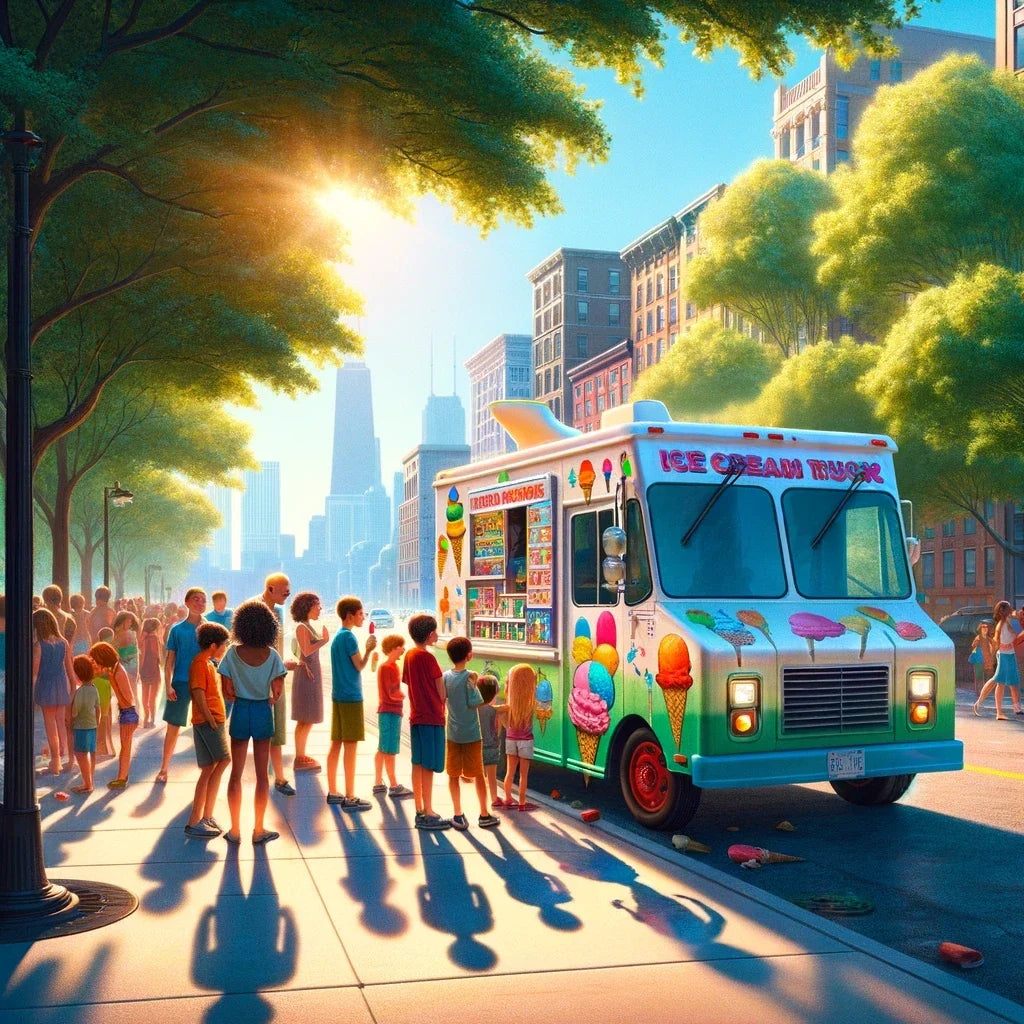 Ice Cream Summer Joy Canvas