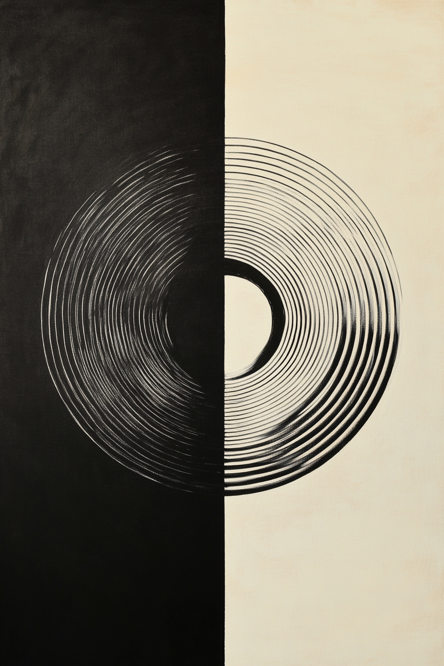 Illusionary Circle Canvas