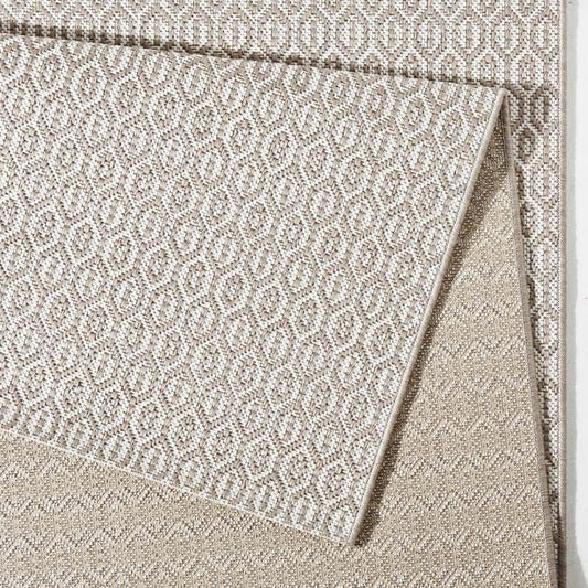 Indoor Outdoor Coin Rug – Geometric Design