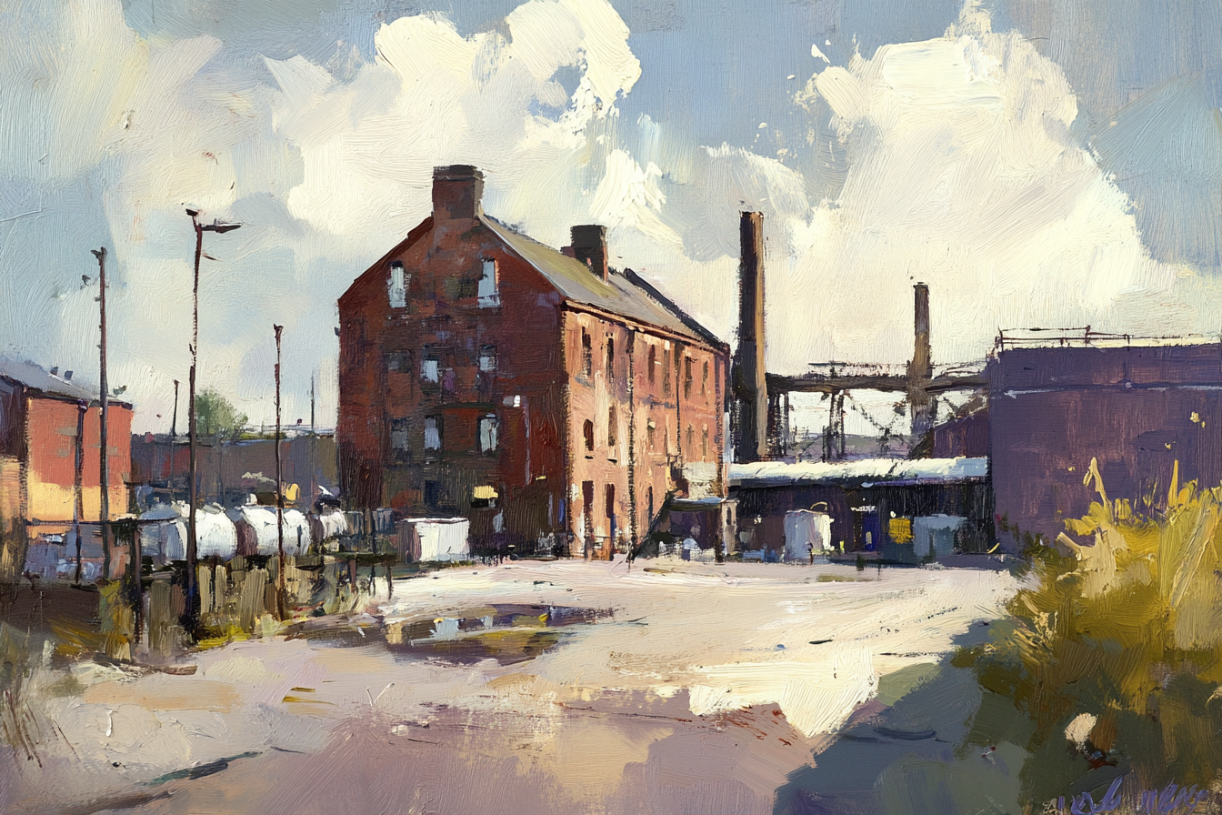 Industrial Heritage Sunlit Blanket